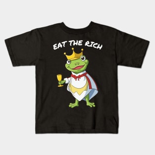 Eat The Rich Frog Kids T-Shirt